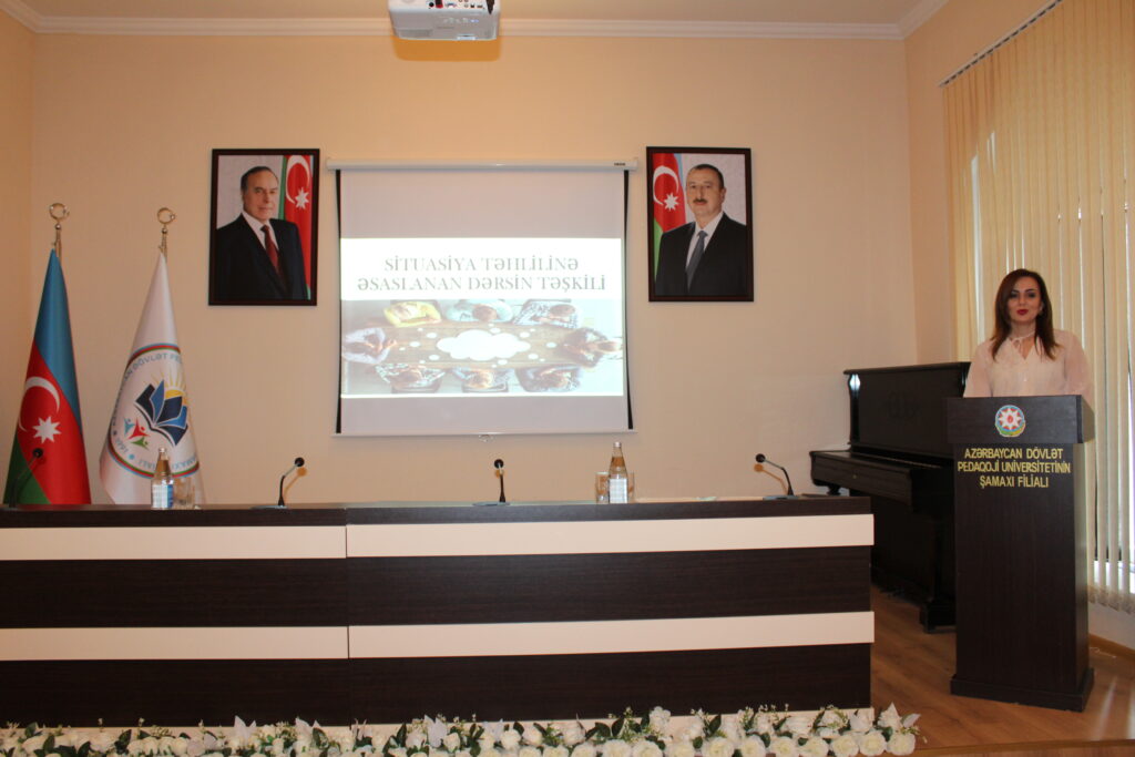 ADPU-nun Şamaxı filialında “Tərbiyə işində valideyn övlad münasibətlərinin pedaqoji əsasları” mövzusunda situasiya təhlilinə əsaslanan dərs nümunəsi keçirilib.