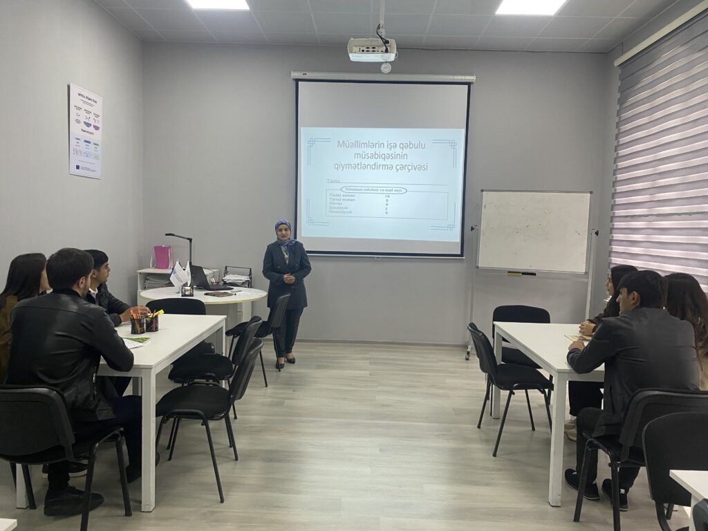 osial və xüsusi fənlər kafedrasının dəyərli müəllimi Cəbrayılova Süsən tərəfindən MİQ təlimi keçirilib.